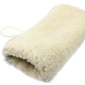 Merinowolle Muff mit Tasche, Winter Damen Handwärmer Merinowolle, Damen Armwärmer Bild 10