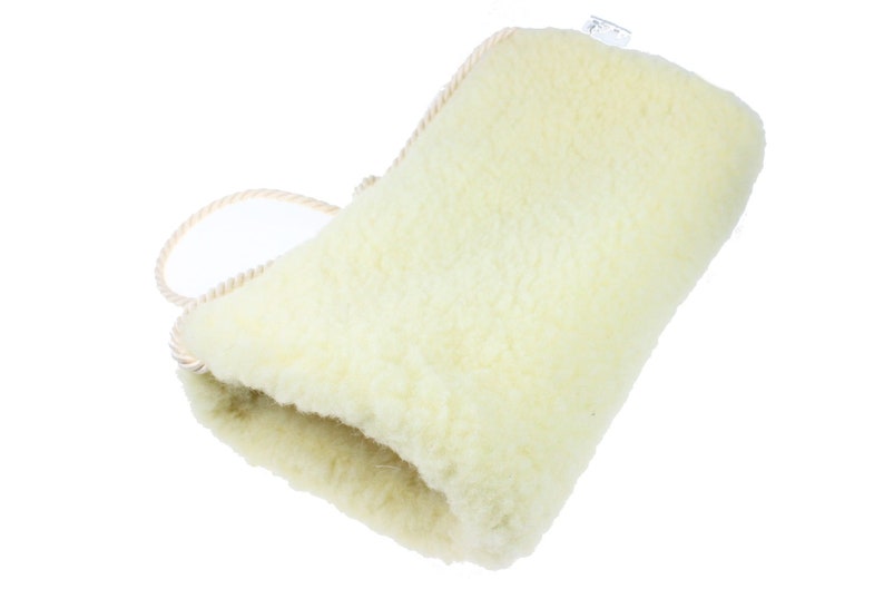 Muff de lana merino con bolsillo, Lana merino calentador de manos de invierno para mujer, Calentadores de brazos para mujer imagen 4