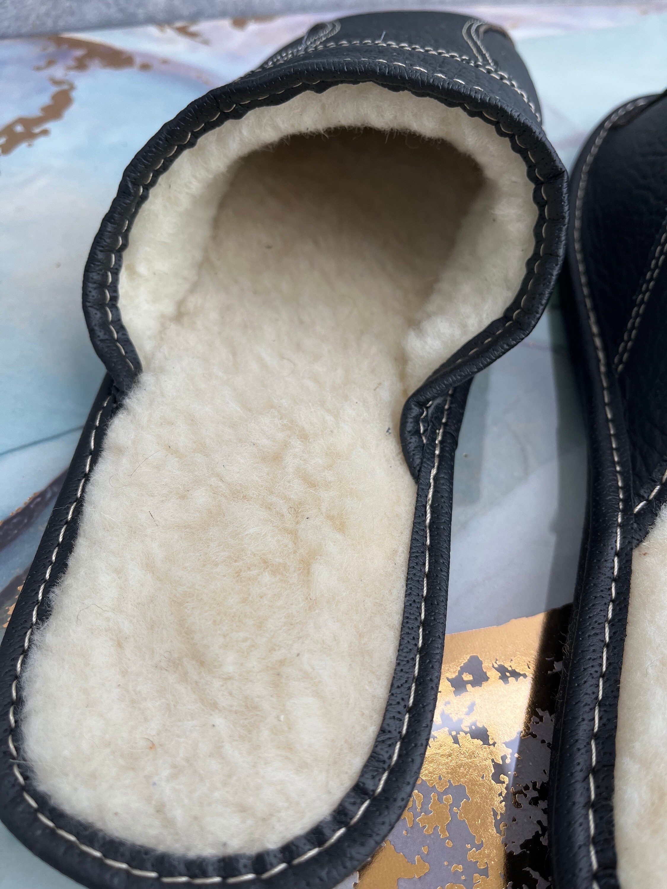 mens leather slippers with hard soles