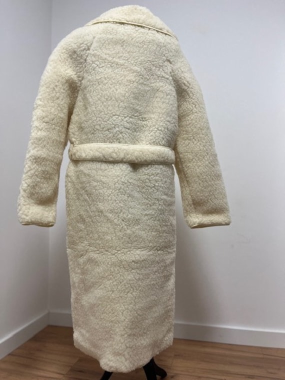 Luxury Woolen Hooded BATH ROBE Dressing SPA Gown 100% Merino Wool