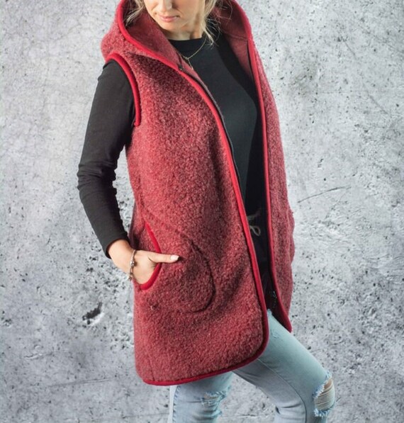 Merino Wool Gilet Merino Wool Thermal Soft Warm Comfort Woolen