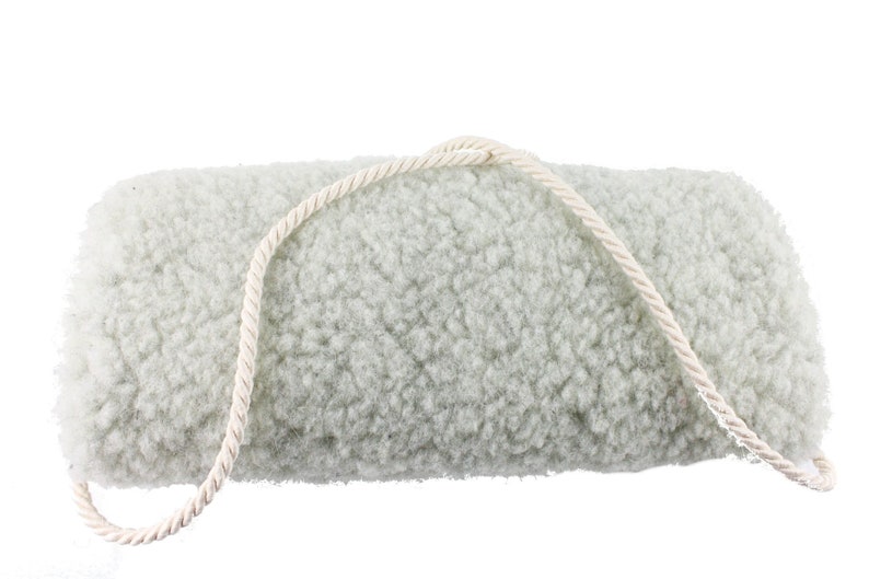 Merinowolle Muff mit Tasche, Winter Damen Handwärmer Merinowolle, Damen Armwärmer Bild 2