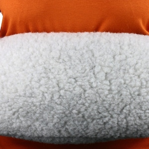 Merinowolle Muff mit Tasche, Winter Damen Handwärmer Merinowolle, Damen Armwärmer Bild 7