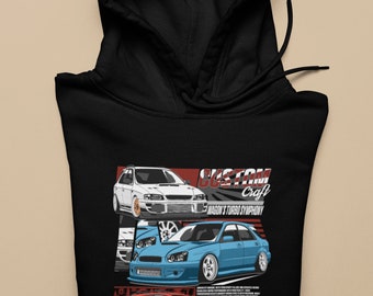 Custom Subaru WRX three generations hoodie