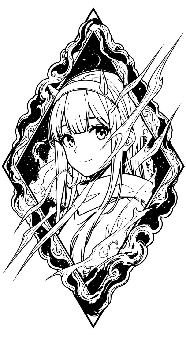 Anime Graphic SVG Bundle | Manga Vector PNG Files | Instant Download ...