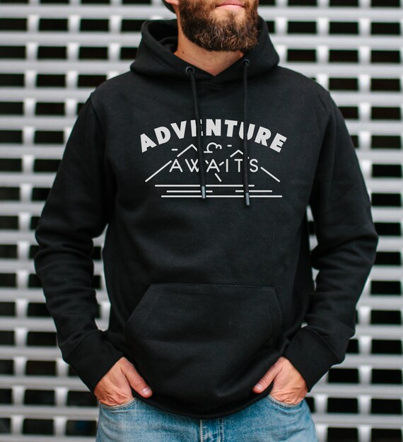 Embroidered Adventure Hoodie: Outdoorsy Camping Sweatshirt