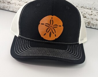Sand Dollar Leather Patch Snapback Hat