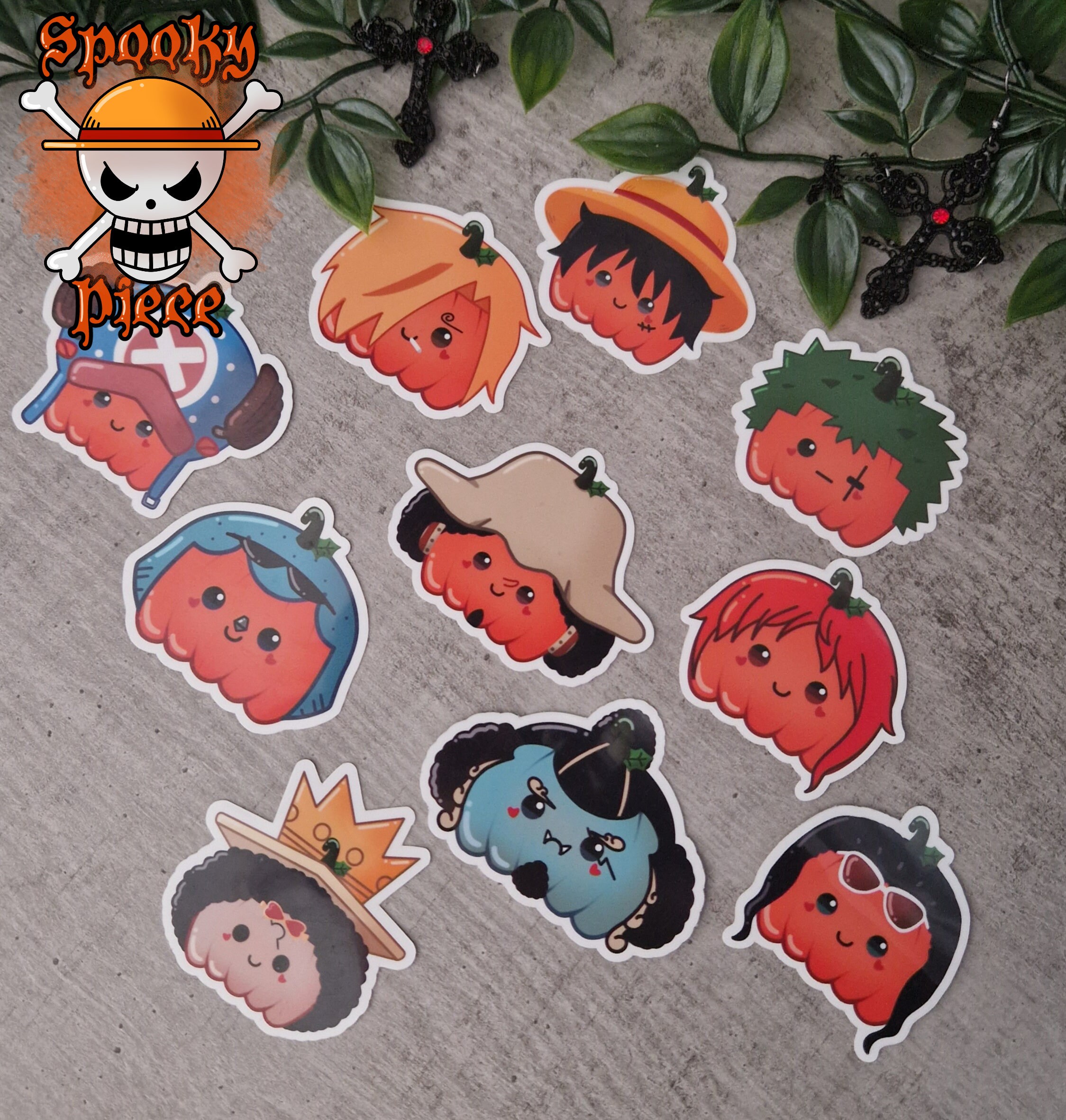 ONE PIECE Stickers spooky Piece Halloween 