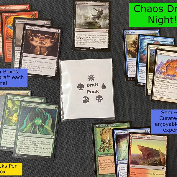 Magic the Gathering Chaos Draft Etsy