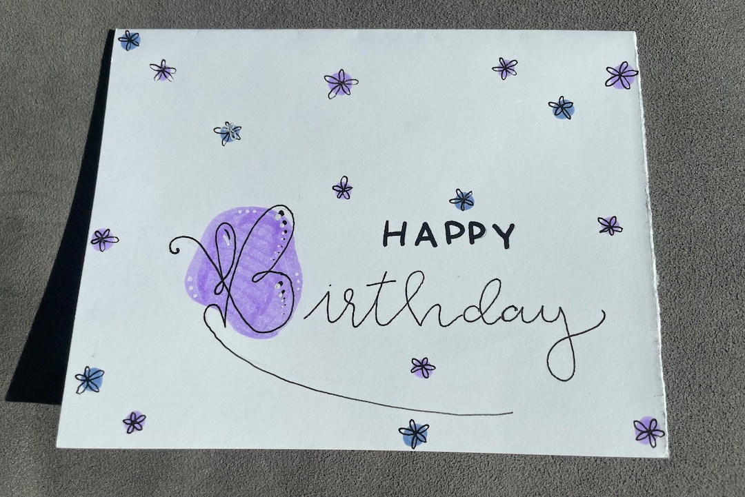 Butterfly Birthday Card - Etsy