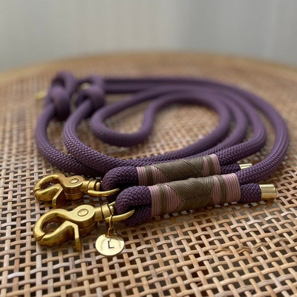 Dog Leash | Purple | rope line | cross rigging