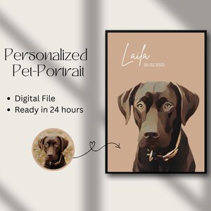 Personalized animal portraits with pet photo