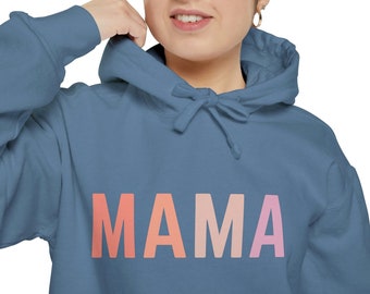 Mother's Day 2023, Ombre Mama Hoodie, Comfort Colors Hoodie, Aesthetic Preppy Hoodie, Premium Sweatshirt, New Comfort Colors Hoodie