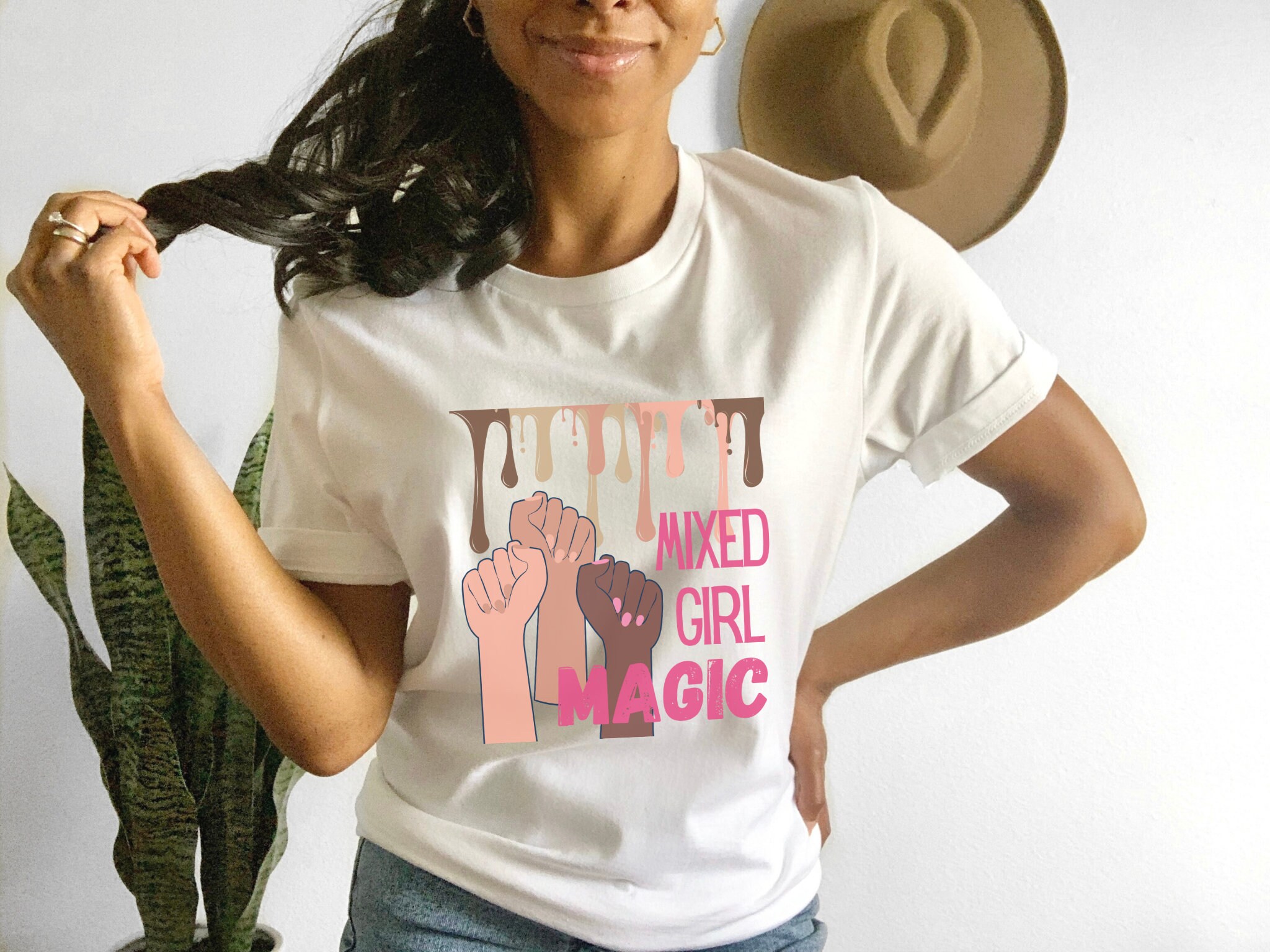 Mixed Girl Magic, Biracial Shirt, Mixed Black History Shirt, Selflove Girl Magic Shirt, Latin