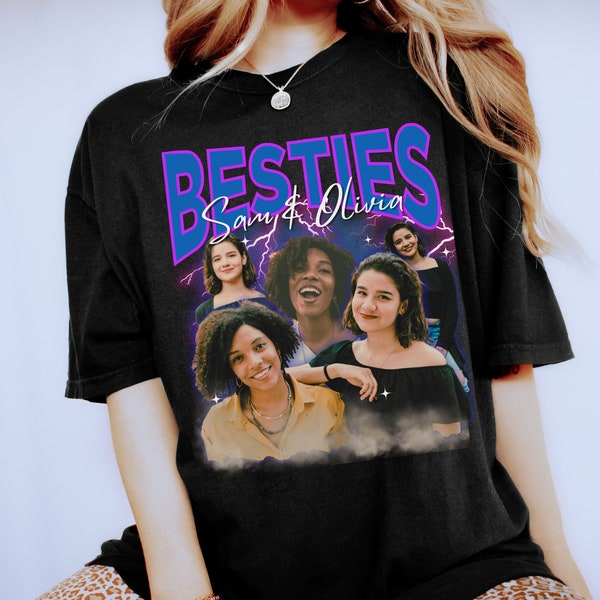 Best Friend Gifts Custom Photo Best Friend Shirts, Y2K Bootleg 90's Tee, Best Friend Birthday, Best Friend Christmas Gift Ideas BFF Besties