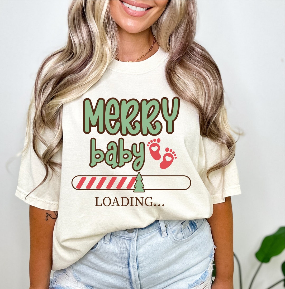 Christmas Maternity Shirt Christmas Pregnancy Announcement Shirt, Merry Christmas Maternity Shirts