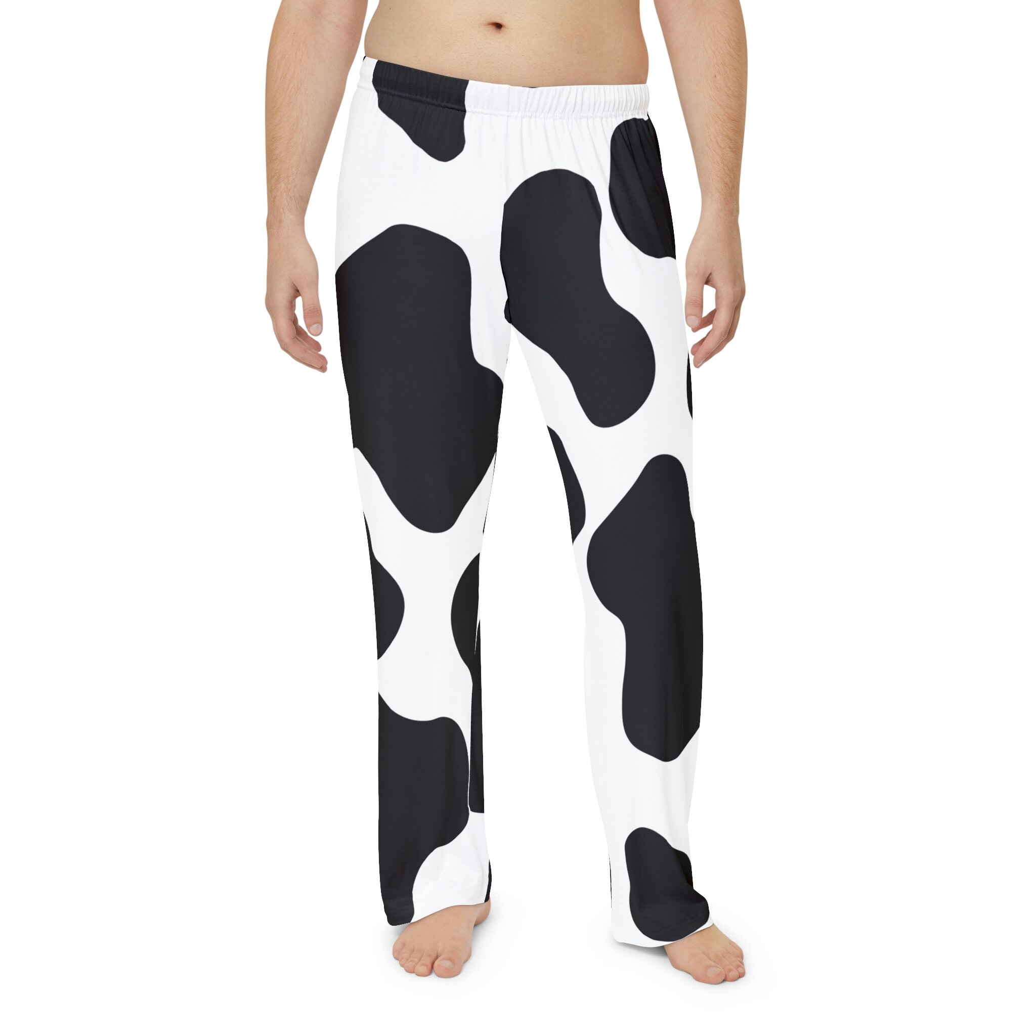 Men's Cow Print Pajama Pants, Large Cow Print Bottoms, Cow Print Lovers, Cow  Print Pjs Sizes XS 4X, Cow Print Lovers 