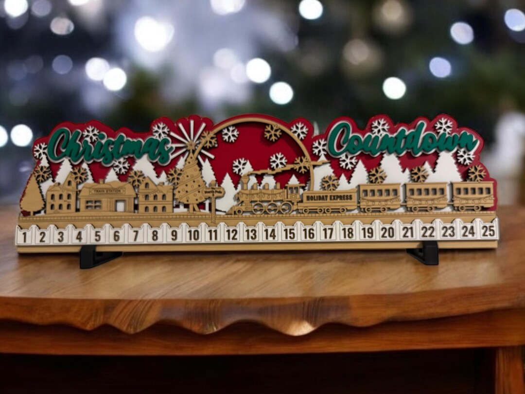 Christmas Train Countdown Calendar - Etsy