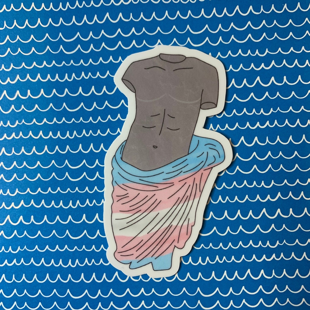 Ancient Greece Rome Trans Statue Sticker Etsy