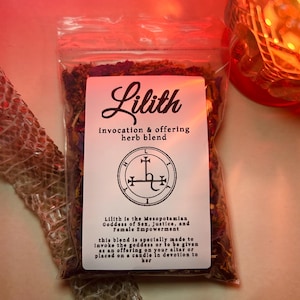 Lilith ~ Invocation & Offering Herb Blend