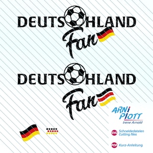 SVG-plotterbestand voor Duitse voetbalfans – T-shirt, hoodie, autosticker en fanclub voor het Europees Kampioenschap (EC) en het WK (WC).