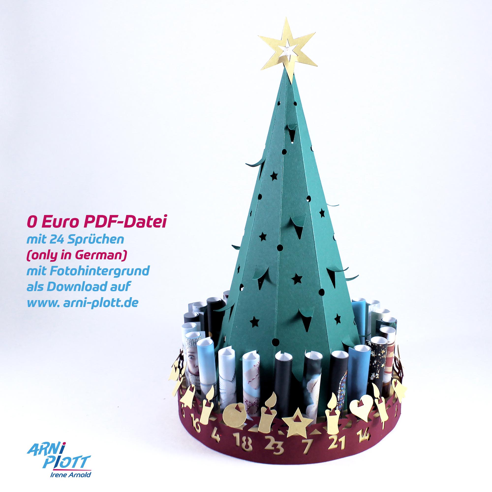 Plotter File Advent Calendar SVG for Vouchers, Scratch Cards, Chocolate ...