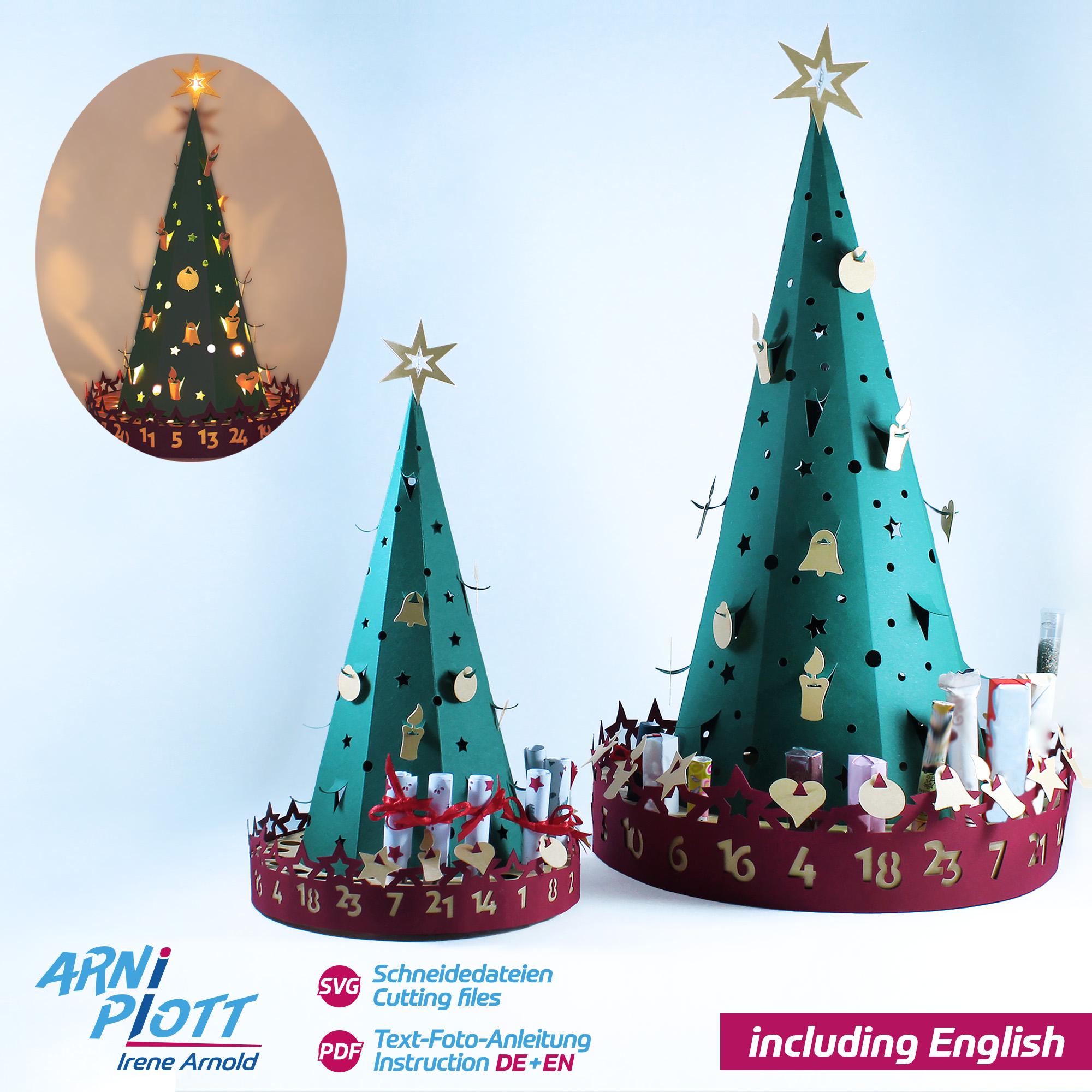 Plotter File Advent Calendar SVG for Vouchers, Scratch Cards, Chocolate ...