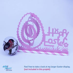 SVG-plotterbestand voor paasdecoraties, eenvoudige paasornamenten, papieren paaseieren, paascadeaus, paasversieringen, Fijne Pasen, plotterbestand afbeelding 9