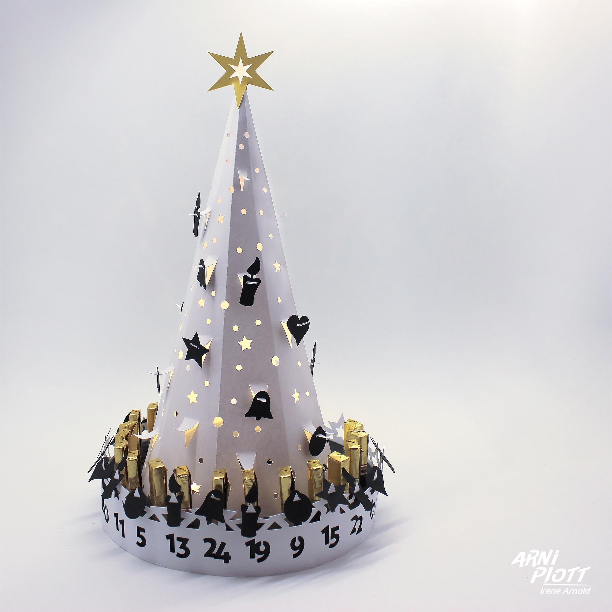 Plotter File Advent Calendar SVG for Vouchers, Scratch Cards, Chocolate ...