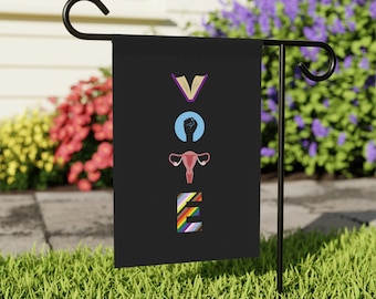 Democrat Vote Equality Yard Flag, Liberal House Banner, LGBTQ Garden Flag Read Banned Books, Reproductive Rights, Diversity Outdoor Decor