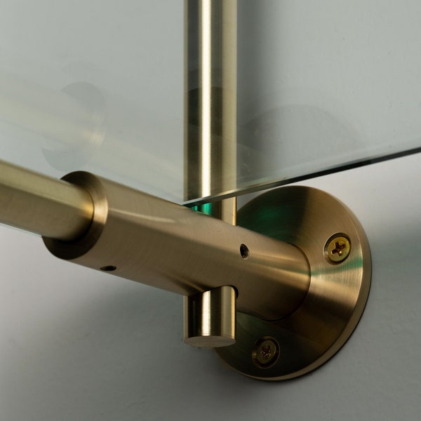 Brass Wall Flange for Classic Brass Bistro Shelf - The Origin Shelving Unit - Custom - Design - Made To Order