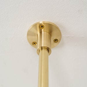 Brass Suspension Flange for Classic Brass Bistro Shelf The Origin Shelving Unit Custom Design Made To Order image 1