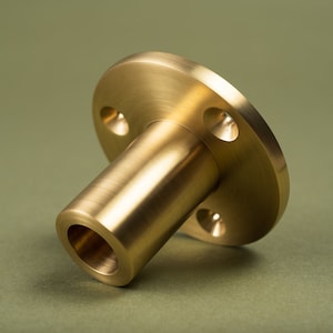 Brass Suspension Flange for Classic Brass Bistro Shelf The Origin Shelving Unit Custom Design Made To Order Brass