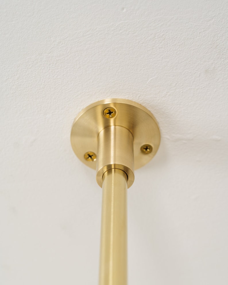 Brass Suspension Flange for Classic Brass Bistro Shelf The Origin Shelving Unit Custom Design Made To Order image 1