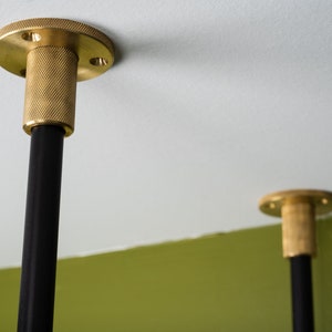 Brass Suspension Flange for Classic Brass Bistro Shelf The Origin Shelving Unit Custom Design Made To Order image 9