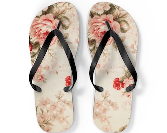 Love Shack Fancy Inspired Flip Flops Vintage Rose Sandals