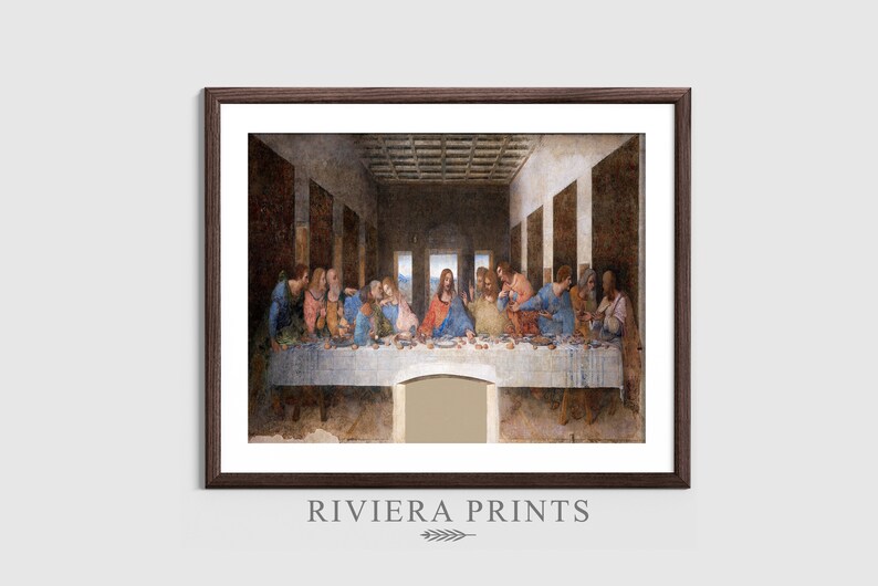 Jesus Apostles the Last Supper Painting Catholics Art Religious