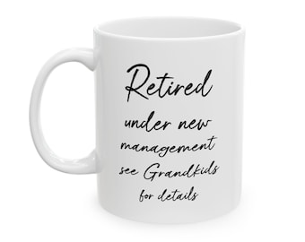 Grandma Mug, Retired Grandma Coffee Mug, Grandma Retirement Gift, Full Time Grandma, Grandma Retirement Cup, Retirement Gift For Grandma
