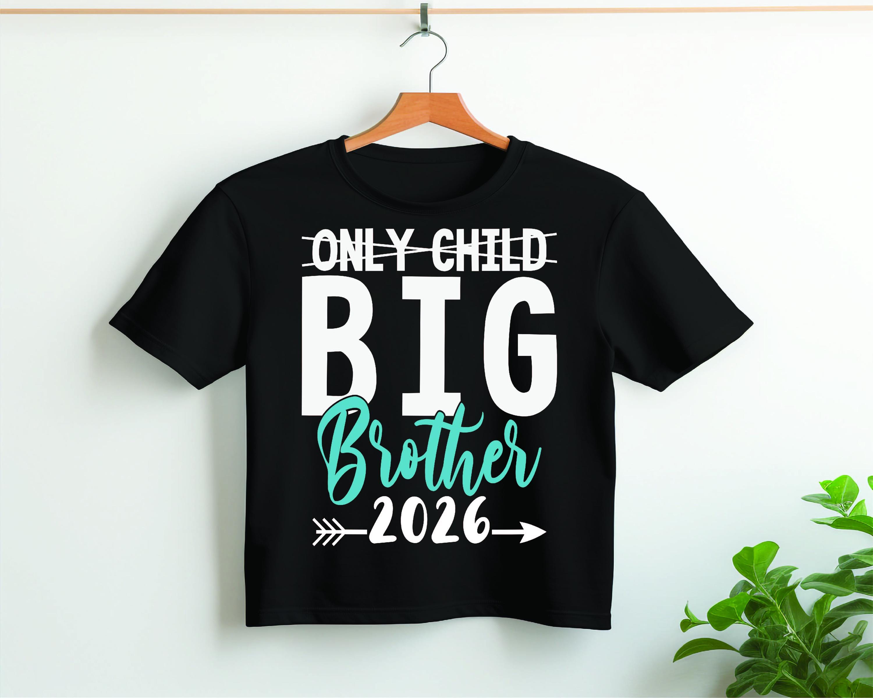 T-shirt 'Only Child Promu Big Brother 2026' - Coupe Classique Léger - 9