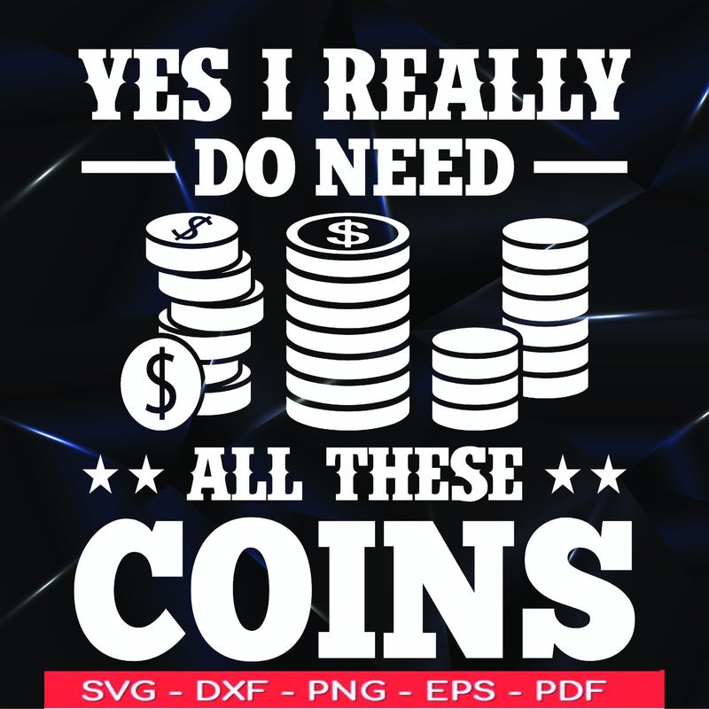 Coin Collector Svg - Etsy