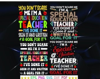 Special Education Teacher SVG: Funny SPED Design (Digital Files)