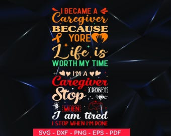Caregiver Appreciation SVG: Quote for Healthcare Workers (Digital Files)