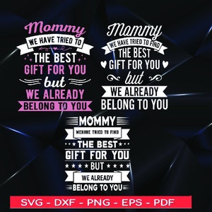 Mom from Daughter Son Best Mom Mothers Day Svg Design, mom quotes svg, mother's day quote svg png dxf eps