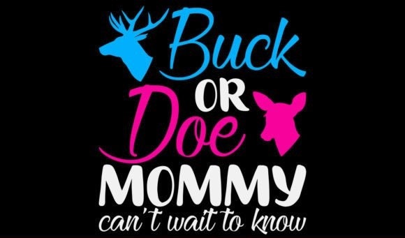MAGJUCHE Deer Gender Reveal Stickers, 2inch 40 Team Doe Team Buck...