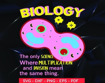 Biologie Division de la multiplication Science SVG PNG (fichiers numériques)