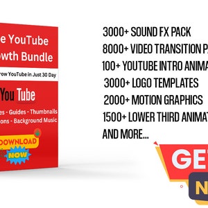 The YouTube Growth Bundle - All in One YouTube Start & Growth Toolkit