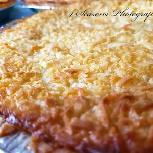 Crustless Coconut Pie recipe