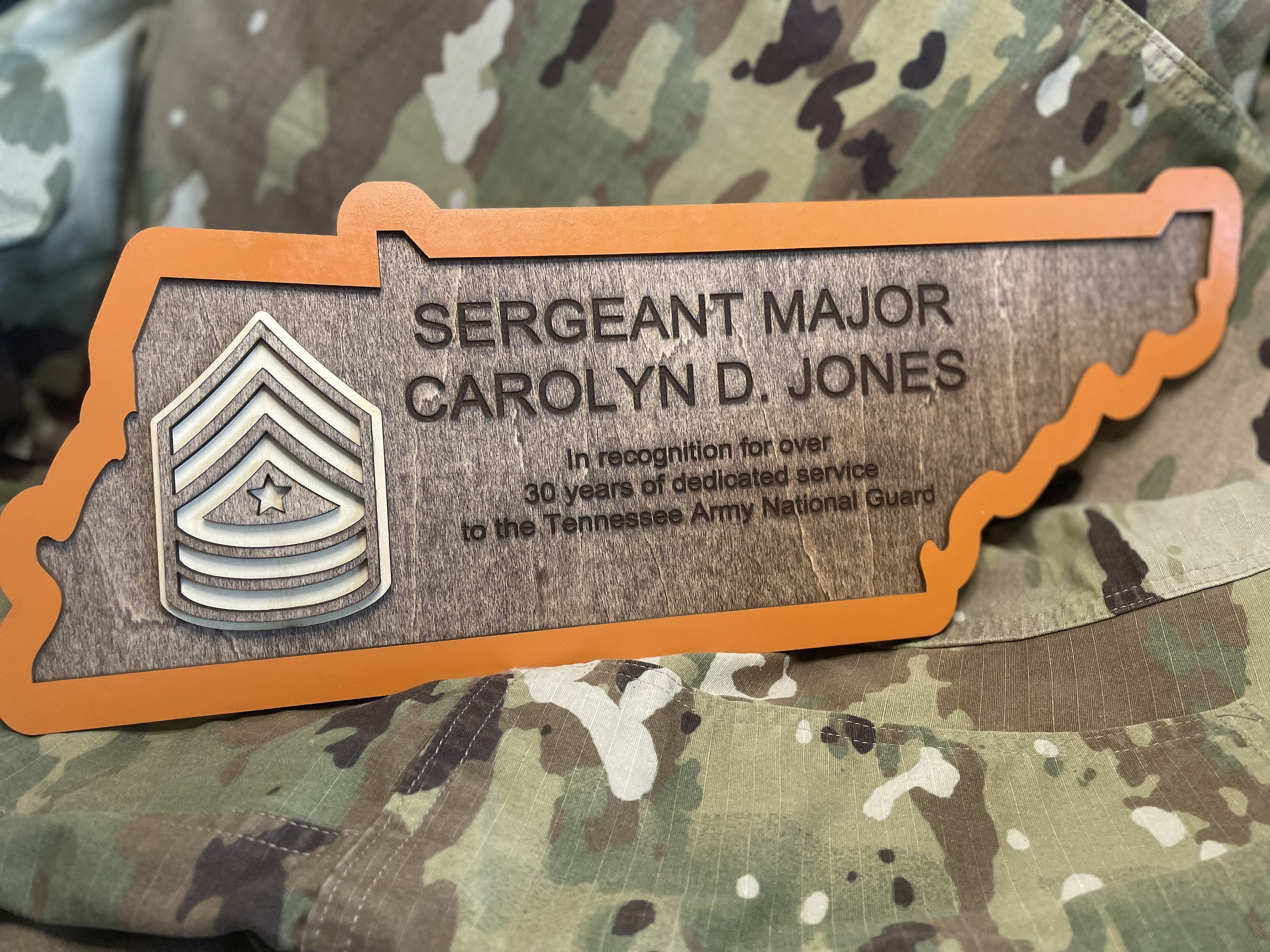 Military Award, Military Retirement Gift, First Responder Award