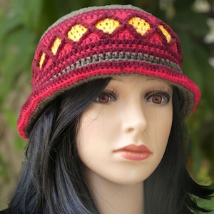 Chapeau au crochet Diamonds - Modèle facile au crochet