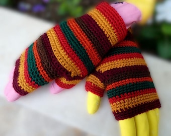 Free (Ish)Easy Crochet Gloves Pattern – Fingerless Mitts PDF for Beginners